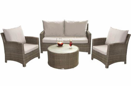 Ensemble de patio sofa et chaises Confort pour extérieur