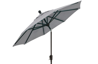 Parasol de patio gris 9 pieds octogonal Treasure Garden pour table à dîner extérieur