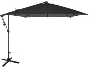 Parasol de jardin noir carré de 8½ de marque Treasure Garden