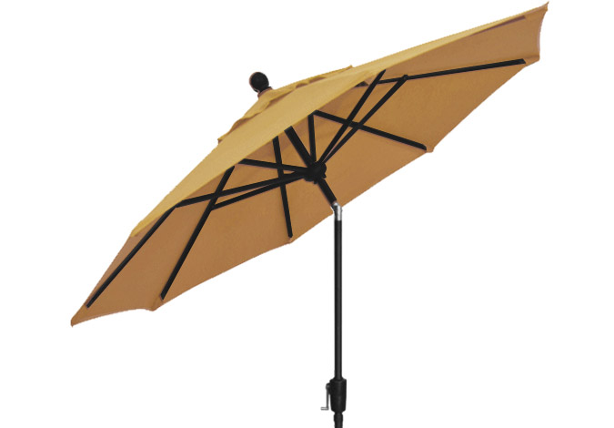 Parasol de patio beige paille 9 pieds Treasure Garden