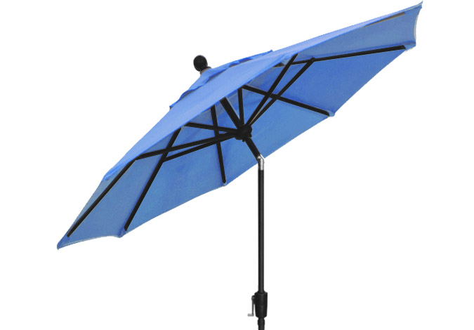Sky blue garden umbrella