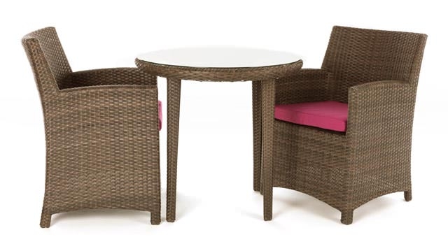 Table de jardin bistro patio extérieure pour deux personnes