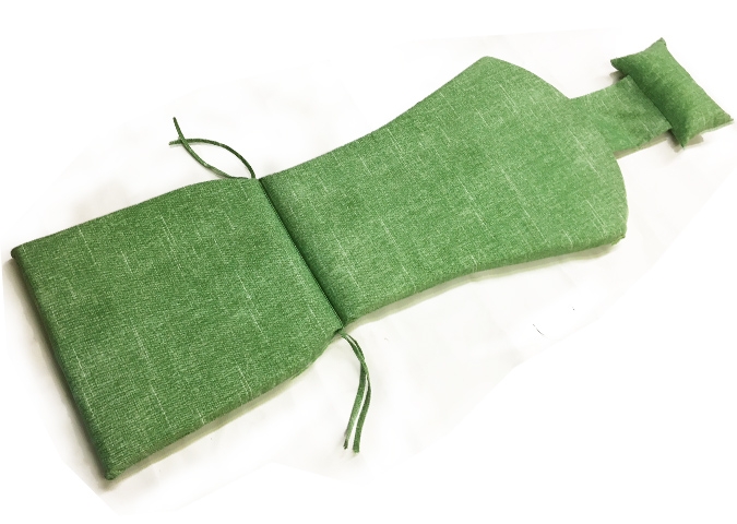 Coussin de chaise adirondack de teinte Vert Palmier avec coussin de nuque