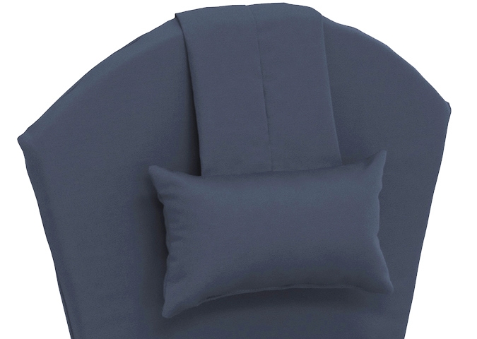 Coussin de chaise adirondack Bleu Marin avec coussin de nuque