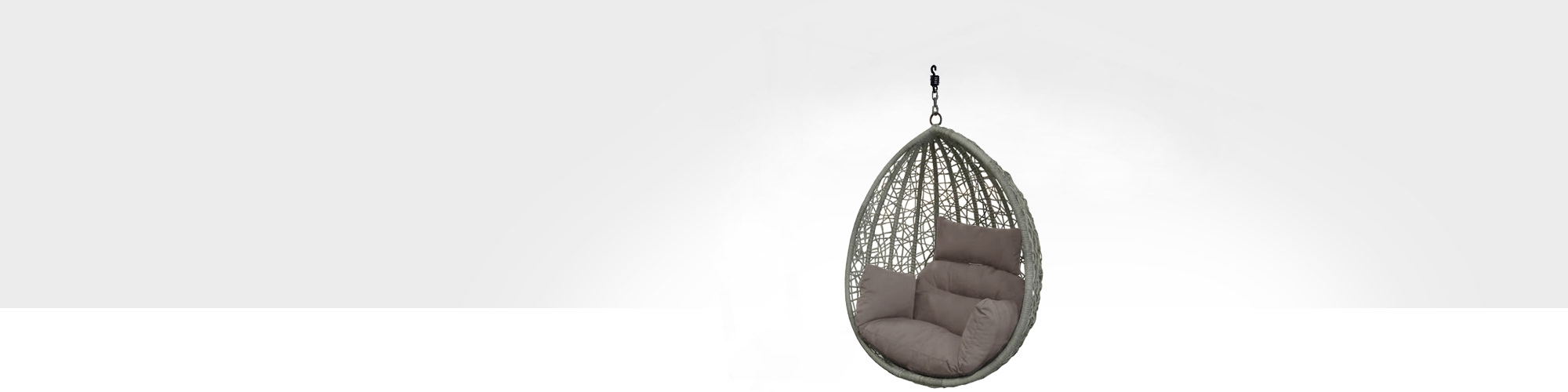 Chaise extérieure suspendue Ogni Escape Gris Stone sans structure