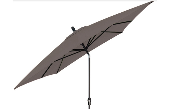 Parasol patio style marché rectangulaire Gris Charbon 8x10 pieds