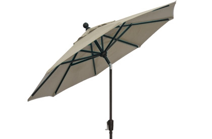 Parasol de patio beige taupe 9 pieds octogonal Treasure Garden pour table à dîner extérieur