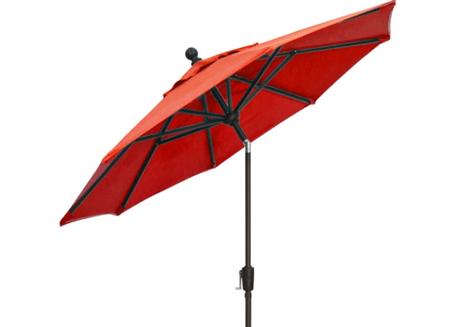 Parasol de balcon rouge 7½ pieds Treasure Garden
