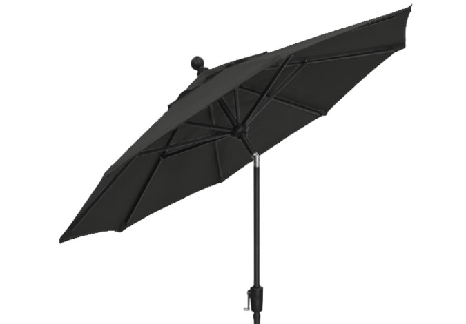 Parasol de marché noir 7½ pieds Treasure Garden