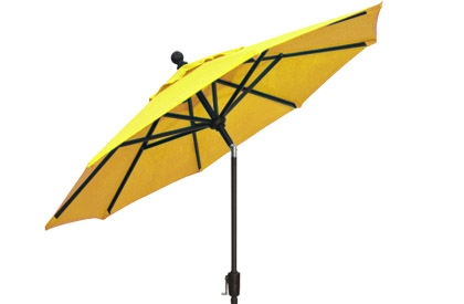 Parasol de jardin jaune citron 9 pieds octogonal Treasure Garden