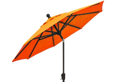 Parasol de jardin orange 9 pieds octogonal Treasure Garden