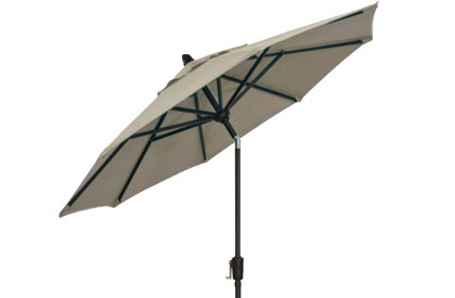 Quality Silver Grey 11 foot octagonal patio umbrella by Treasure Garden