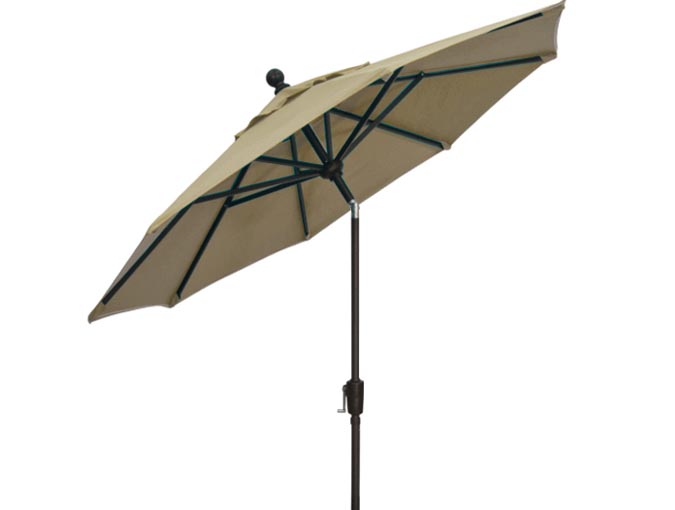 7½ foot sand beige balcony umbrella by Treasure Garden