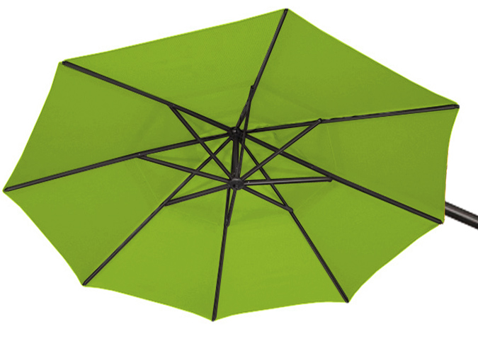 Lime green AG3 Treasure Garden offset 9 foot patio umbrella