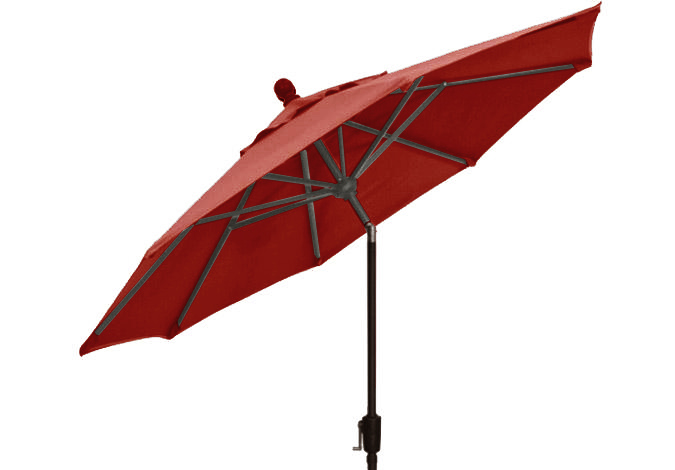 9 foot Sequoia Red octagonal patio umbrella parasol by Treasure Garden