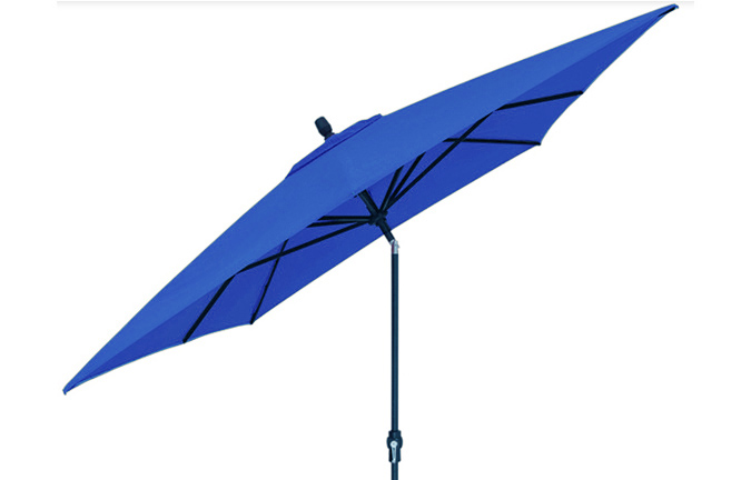 8x10 foot Cobalt Blue rectangular market patio umbrella