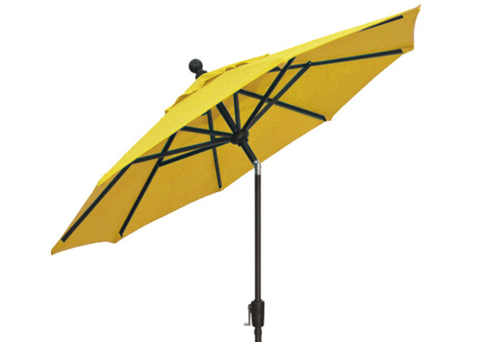 6 foot market style tilting Lemon Yellow balcony patio umbrella by Treasure Garden