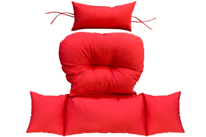 Veranda replacement Red cushion for outdoor hanging chair