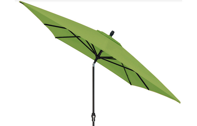 Kiwi Lime green 8 x 10 foot market style rectangular patio umbrella by Treasure Garden