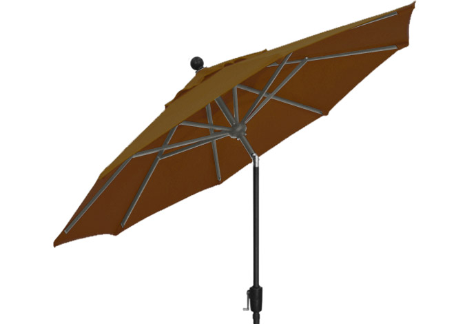 ### Parasol de jardin brun 9 pieds Treasure Garden
