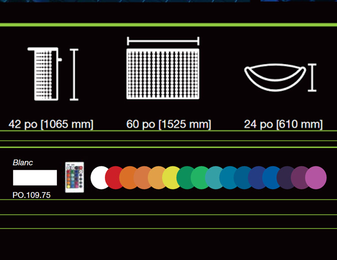 Bar Pop avec système de lumière DEL à 16 couleurs